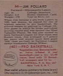 Back of Jim Pollard