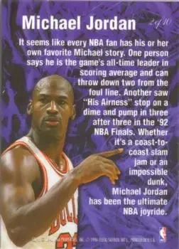 Back of Michael Jordan