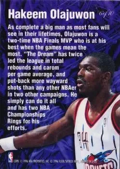 Back of Hakeem Olajuwon