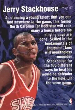 Back of Jerry Stackhouse