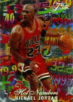 1995-96 Flair #4 Hot Numbers Michael Jordan