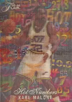 1995-96 Flair #7 Hot Numbers Karl Malone