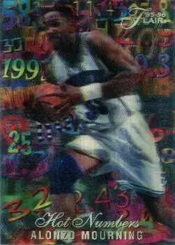 1995-96 Flair #8 Hot Numbers Alonzo Mourning