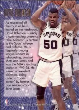 Back of David Robinson