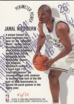 Back of Jamal Mashburn