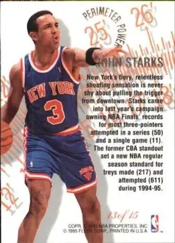 Back of John Starks