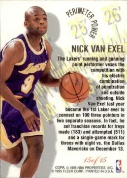 Back of Nick Van Exel