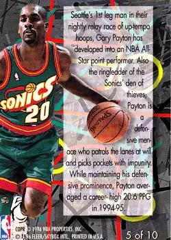 Back of Gary Payton