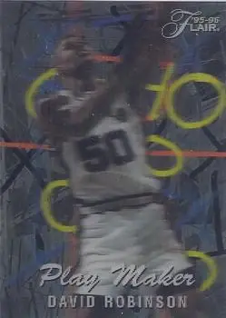1995-96 Flair #8 Play Makers David Robinson