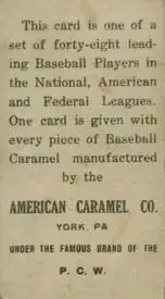 Back of Ty Cobb