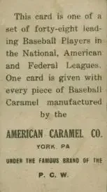 Back of Ty Cobb