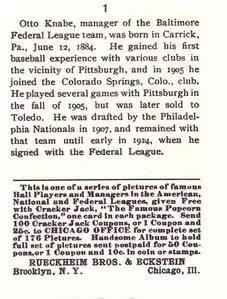 Back of Otto Knabe