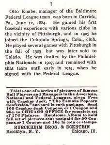 Back of Otto Knabe
