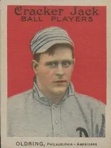 1915 Cracker Jack (E145) #8 Rube Oldring