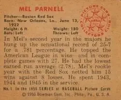 Back of Mel Parnell