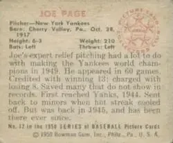 Back of Joe Page