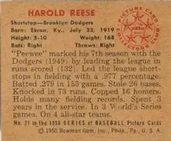 Back of Harold Reese
