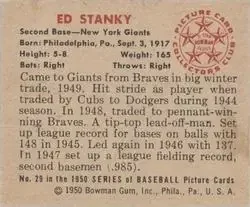 Back of Ed Stanky