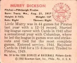 Back of Murry Dickson