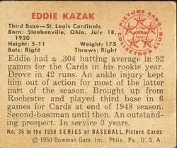Back of Eddie Kazak