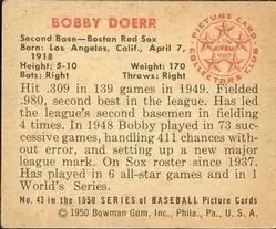 Back of Bobby Doerr