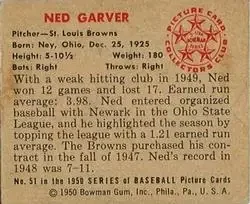 Back of Ned Garver