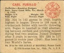 Back of Carl Furillo