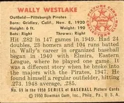 Back of Wally Westlake