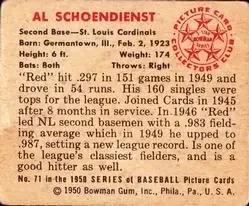 Back of Al Schoendienst