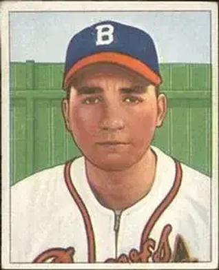 1950 Bowman #74 Johnny Antonelli