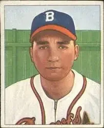 1950 Bowman #74 Johnny Antonelli