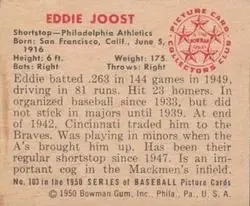Back of Eddie Joost