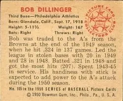 Back of Bob Dillinger