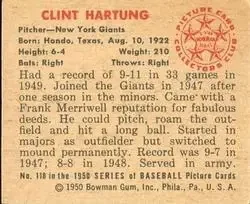Back of Clint Hartung