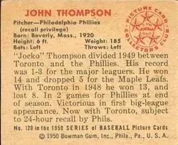 Back of John Thompson
