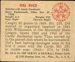 Back of Del Rice