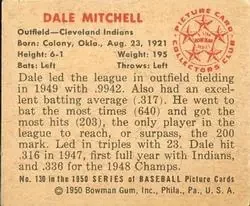 Back of Dale Mitchell