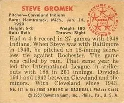 Back of Steve Gromek