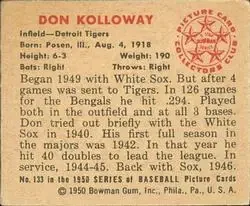 Back of Don Kolloway