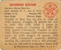 Back of Warren Rosar