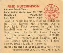 Back of Fred Hutchinson