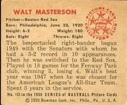 Back of Walt Masterson