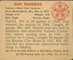 Back of Gus Niarhos