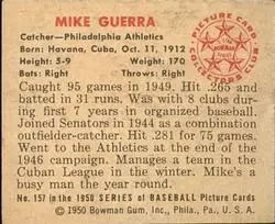 Back of Mike Guerra