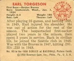 Back of Earl Torgeson