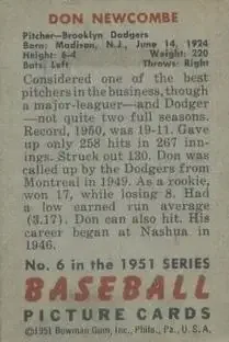 Back of Don Newcombe
