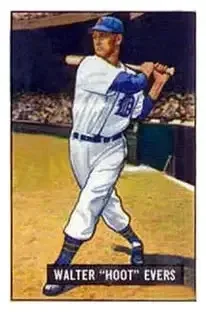 1951 Bowman #23 Walter "Hoot" Evers