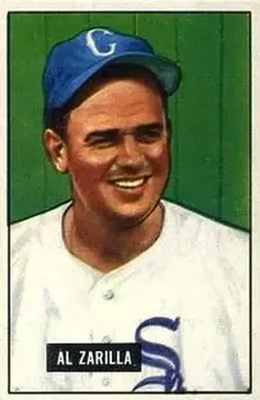 1951 Bowman #35 Al "Zeke" Zarilla
