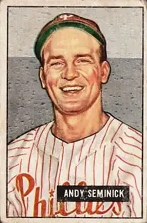 1951 Bowman #51 Andy Seminick