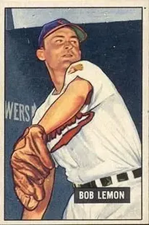 1951 Bowman #53 Bob Lemon